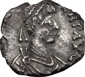 obverse: Zeno (474-491). AR 1/2 Siliqua, Ravenna mint