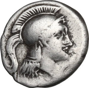 obverse: Southern Lucania, Thurium. AR Triobol, c. 350-300 BC