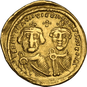 obverse: Heraclius (610-641).. AV Solidus, Constantinople mint