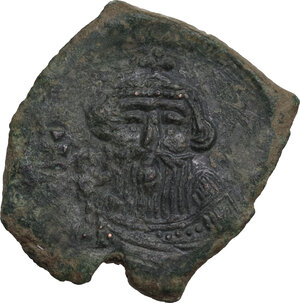obverse: Constans II (641-668).. AE Follis. Syracuse mint, 650-651