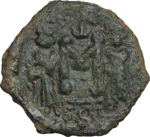 reverse: Constantine IV, Pogonatus (668-685).. AE Follis, Syracuse mint