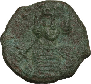 obverse: Constantine IV Pogonatus (668-685).. AE Half Follis, Syracuse mint, 675/6 AD