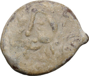 obverse: Leads from Ancient World. Celtic (?). Uncertain. PB Tessera, imitating Philip II of Macedon (?), 3rd century BC