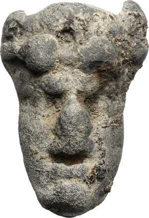 obverse: Leads from Ancient World. Greek Italy. Lead grotesque mask, 6th-4th centuries BC