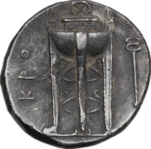 reverse: Bruttium, Kroton. AR Nomos, c. 280-277 BC