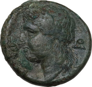 reverse: Bruttium, Rhegion. AE 20. 5 mm, c. 351-280 BC