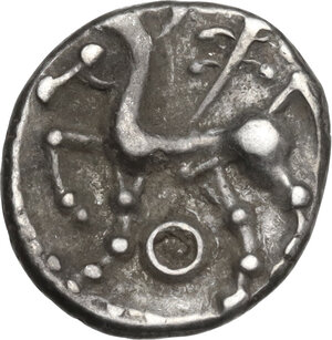 reverse: Central Gaul.  Bituriges Cubi.. AR Quinarius, c. 100/80-60 BC