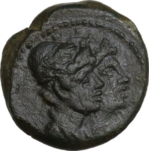 obverse: Bruttium, Rhegion. AE 16 mm. Tetrachalkon, c. 215-150 BC