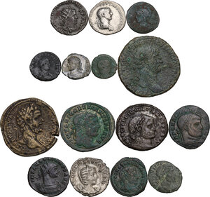 obverse: The Roman Empire.. Multiple lot of fifteen (15) unclassified coins