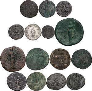 reverse: The Roman Empire.. Multiple lot of fifteen (15) unclassified coins