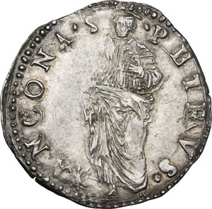 reverse: Ancona.  Giulio III (1550-1555), Giovanni Maria de  Ciocchi del Monte.. Giulio