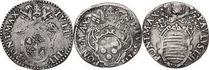 obverse: Ancona. Lotto di tre (3) Giulii di Giulio III (Ancona), Paolo IV (Ancona) e Pio IV (Roma)