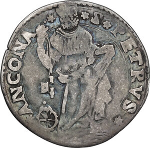 reverse: Ancona.  Gregorio XIII (1572-1585), Ugo Boncompagni.. Giulio