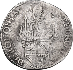 reverse: Bologna.  Pio IV (1559-1565), Gian Angelo de  Medici . Mezzo Paolo