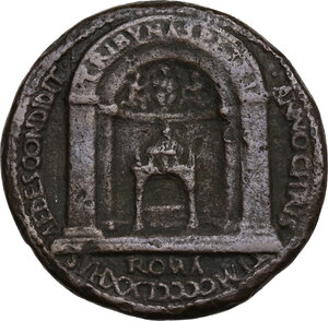 reverse: Paolo II (1464-1471), Pietro Barbo di Venezia. Medaglia 1470 per la nuova abside della Basilica Vaticana