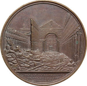reverse: Pio IX (1846-1878), Giovanni Mastai Ferretti. Medaglia per la ricostruzione della Basilica di San Paolo