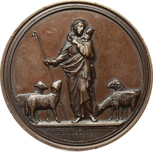 reverse: Pio IX  (1846-1878), Giovanni Mastai Ferretti. Medaglia annuale, A. XXXII