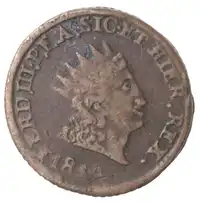 obverse: Palermo. Ferdinando III. 1759-1816. Grano 1814. Ae.