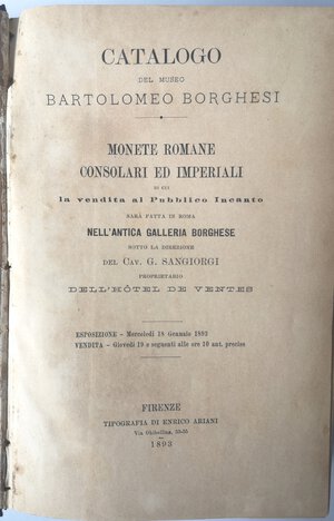reverse: Libri. Catalogo del Museo Bartolomeo Borghesi. Monete Romane Consolari ed Imperiali. Diverse collezioni illustrate di cui anche la famosa 