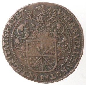 obverse: Belgio. Dominazione spagnola. Filippo IV. Token 1662. Ae. 