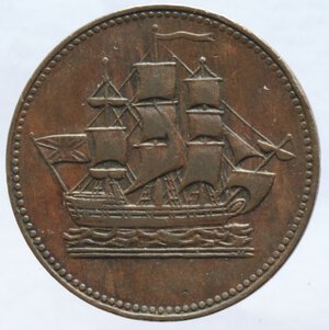 obverse: Canada. Mezzo Penny 1835. Ae. 