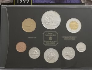 obverse: Canada. Elisabetta II. Serie Divisionale 1999. 5 Monete in Ag 925. 