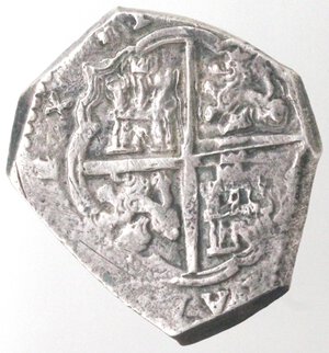 reverse: Messico. Filippo IV Re di Spagna. 1621-1665. 4 Reales. Ag.