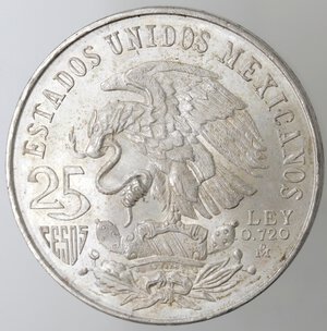 obverse: Messico. 25 pesos 1968 XIX Olimpiade. Ag. 