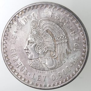 reverse: Messico. 5 Pesos 1948. Ag. 