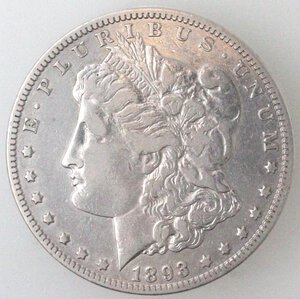 obverse: USA. Dollaro Morgan 1893 O. Ag. 