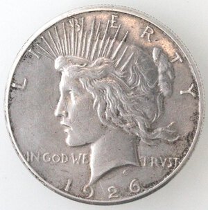 obverse: USA. Dollaro Peace 1926 S. Ag. 