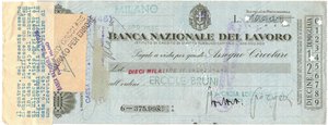 obverse: Banconote. Banco Nazionale del Lavoro. 10.000 Lire 1945. 
