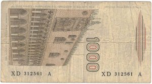 reverse: Banconote. Repubblica Italiana. 1.000 lire Marco Polo. 1985. Gig.BI57Da. 