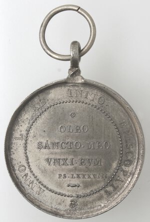 reverse: Medaglie. Roma. Leone XIII. 1878-1903. Medaglia ND. Per il 50° anniversario da vescovo. Metallo Bianco. 