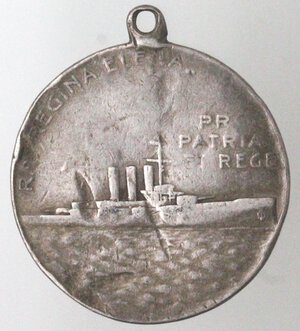 reverse: Medaglie. Medaglia 1907. Ag?. Per il varo della nave Regina Elena. 21 aprile 1907. 