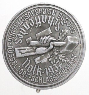 obverse: Medaglie. Germania. Terzo Reich. Spilla 1937 Düsseldorf. MB.