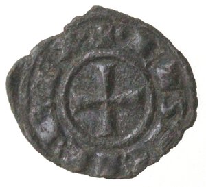 obverse: Brindisi. Corrado I. 1250-1254. Denaro con CRO. Mi.
