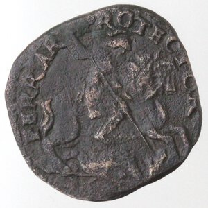 reverse: Ferrara. Paolo V. 1605-1621. Quattrino 1613 anno VIII. Ae.
