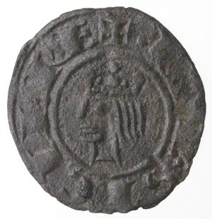obverse: Messina o Brindisi. Federico II. 1197-1250. Denaro del 1225. MI.