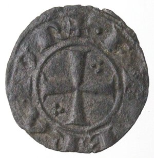 reverse: Messina o Brindisi. Federico II. 1197-1250. Denaro del 1225. MI.