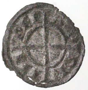 reverse: Messina o Brindisi. Federico II. 1197-1250. Denaro del 1239. Con ritratto frontale. MI. 