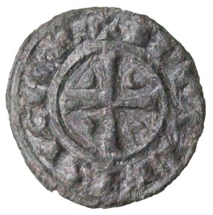 reverse: Messina. Federico II. 1197-1250. Denaro del 1245. Mi. 