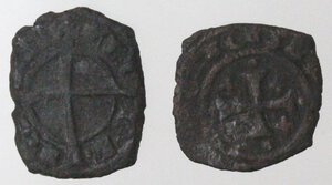 obverse: Messina o Brindisi. Carlo I d Angiò. 1266-1282. Lotto di 2 monete. Denaro. Mi. 