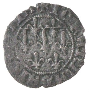 reverse: Napoli. Giovanna. 1342-1382. Denaro. Ae.