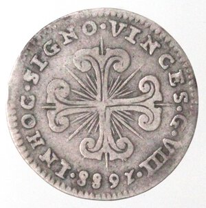 reverse: Napoli. Carlo II. 1674-1700. 8 Grana 1688. Ag. 