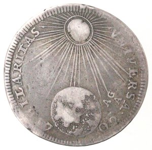 reverse: Napoli. Filippo V. 1700-1707. Mezzo Ducato 1702. Ag. 