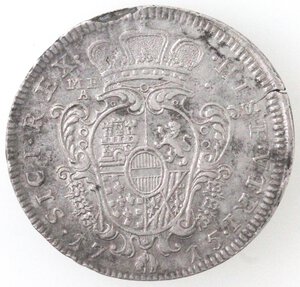reverse: Napoli. Carlo VI. 1711-1734. Ducato 1715. Ag. 