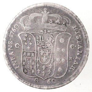 reverse: Napoli. Ferdinando IV. 1759-1799. Mezza Piastra 1760. Ag. 