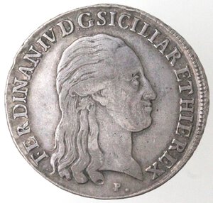 obverse: Napoli. Ferdinando IV. 1799-1803. Piastra 1802. Ag. 