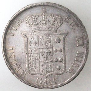 reverse: Napoli. Ferdinando II. 1830-1859. Piastra 1831. Ag. 